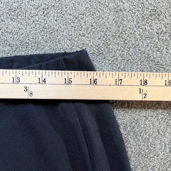 Ming Wang Pants Womens Large Blue Knit Pull On Straight Ankle High Rise Casual - Picture 11 of 11